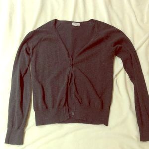 Grey Button Down Cardigan. Size Large